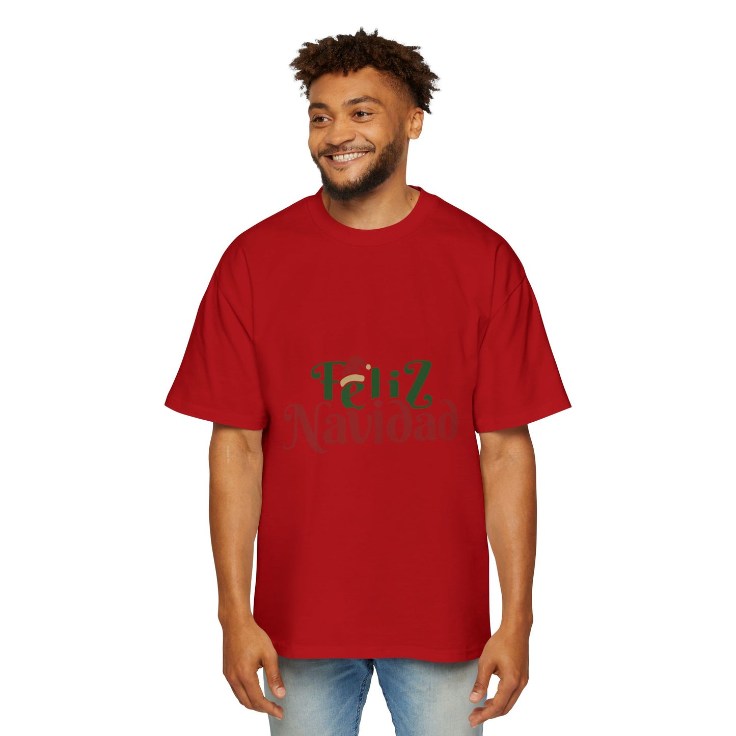 Feliz Navidad Oversized Tee – Festive Spanish Christmas T-Shirt Printify