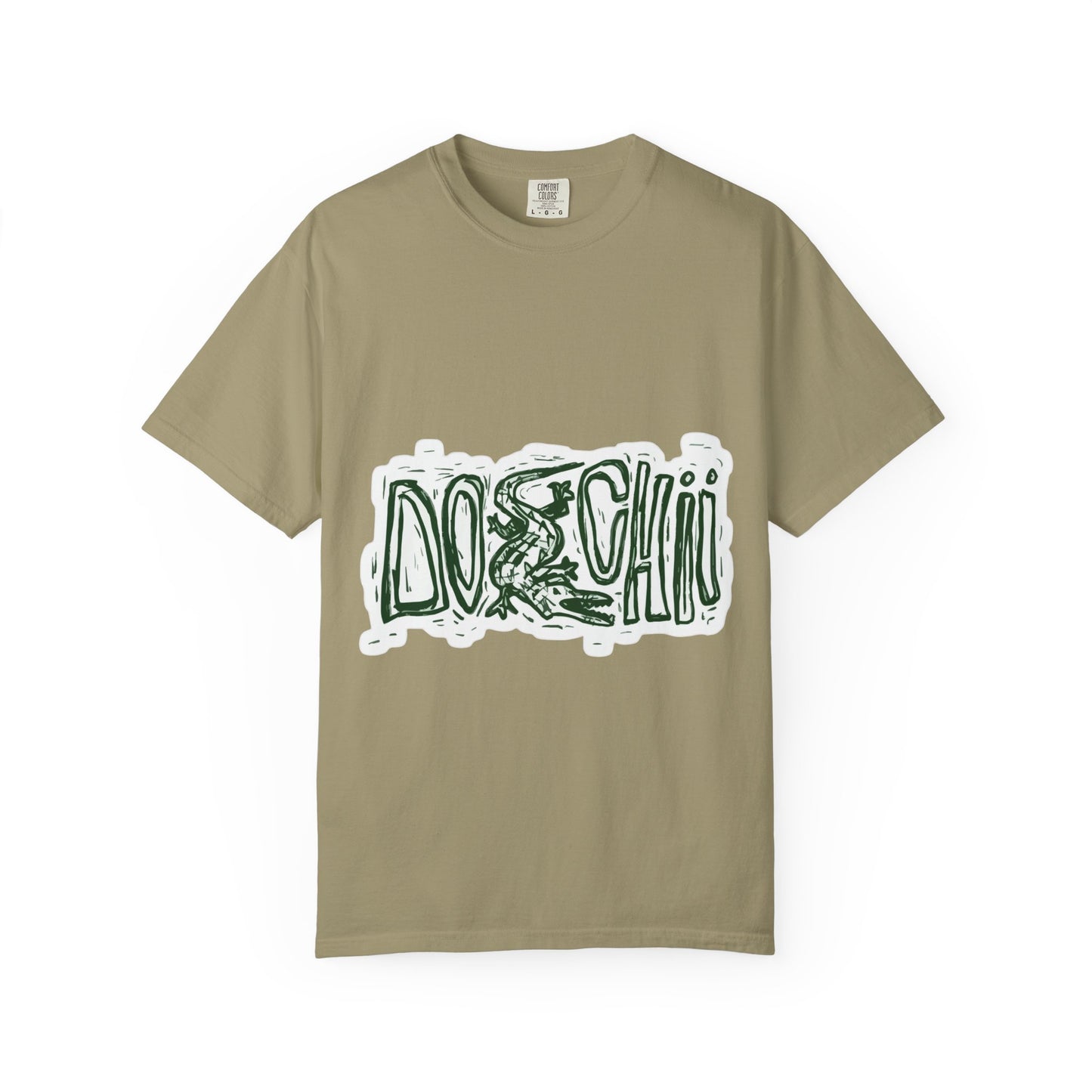 Lizard Lettering Unisex Garment-Dyed T-shirt - snazzymerch