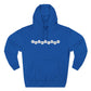 Minimal White Orbit Three-Panel Fleece Hoodie - snazzymerch