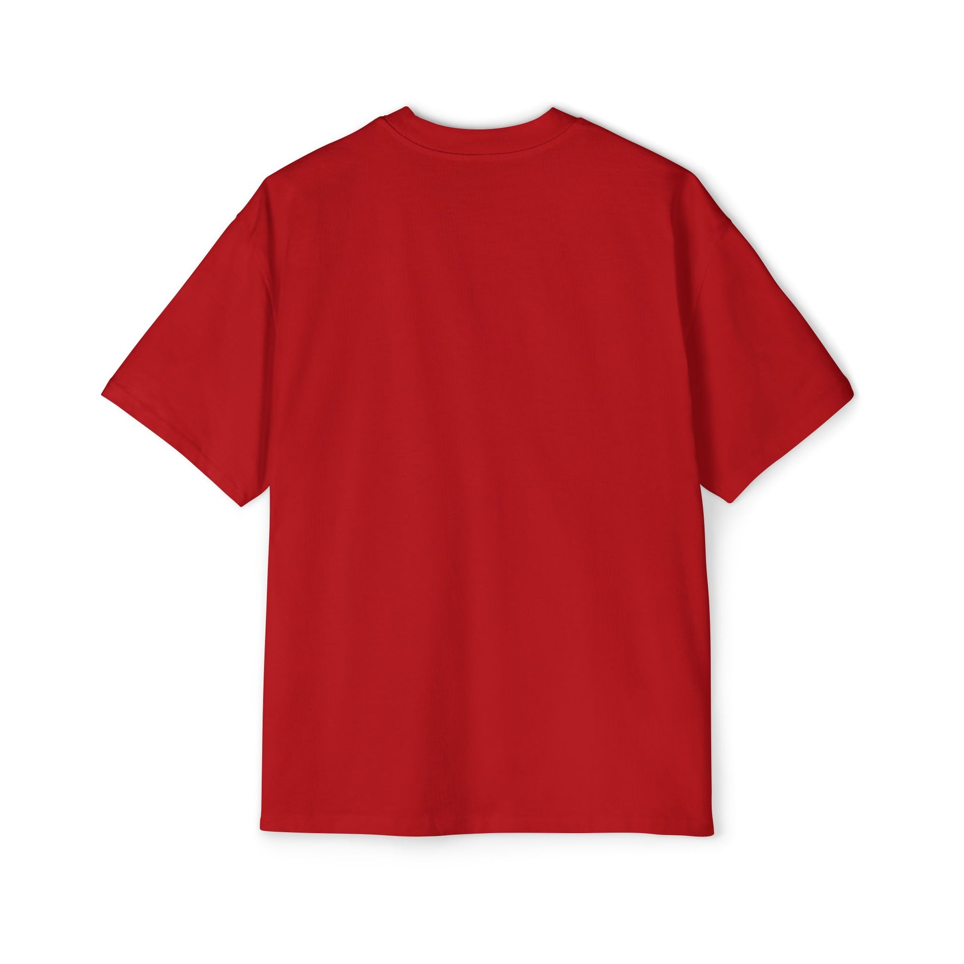 Cute Santa Face Oversized Tee – Festive Christmas Red T-Shirt Printify