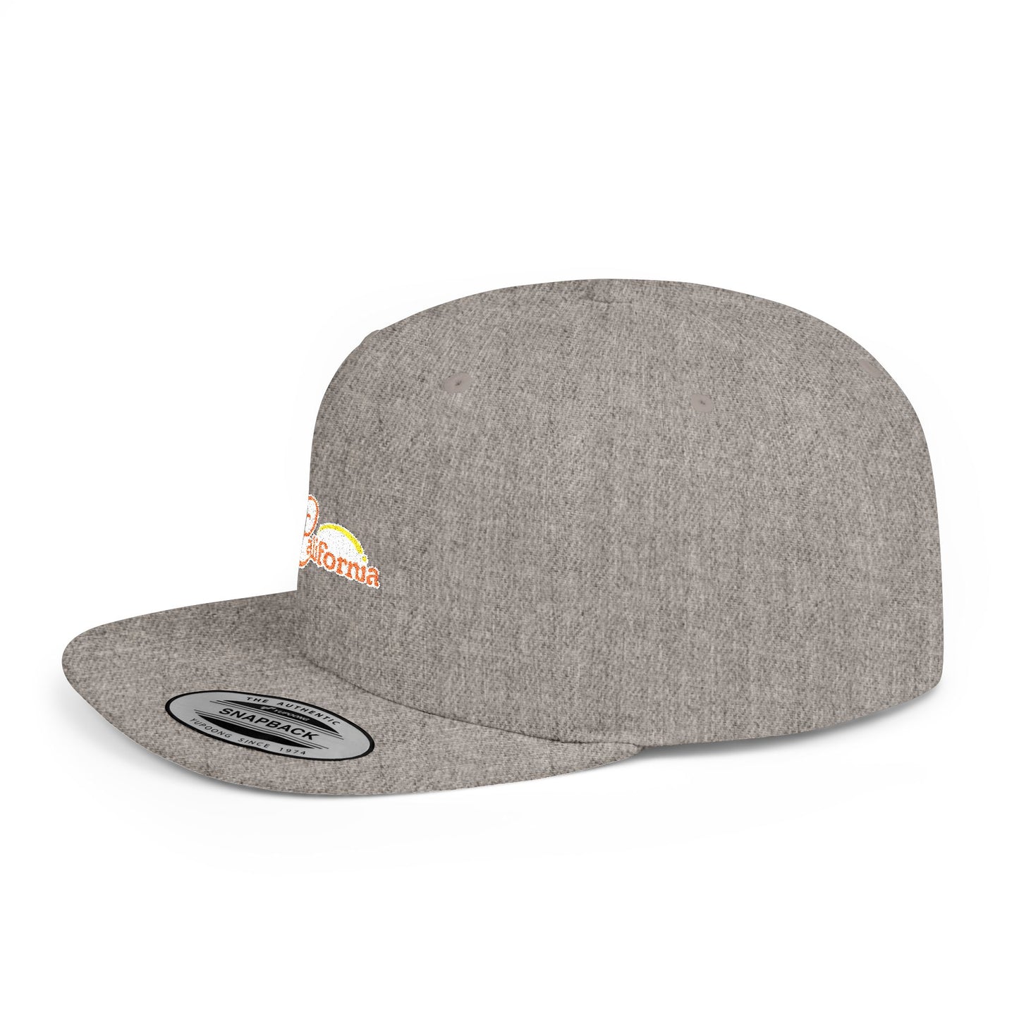 California Sunset Flat Bill Snapback - snazzymerch