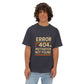 Unisex Oversized Tee – Snazzy Error 404 Edition Printify