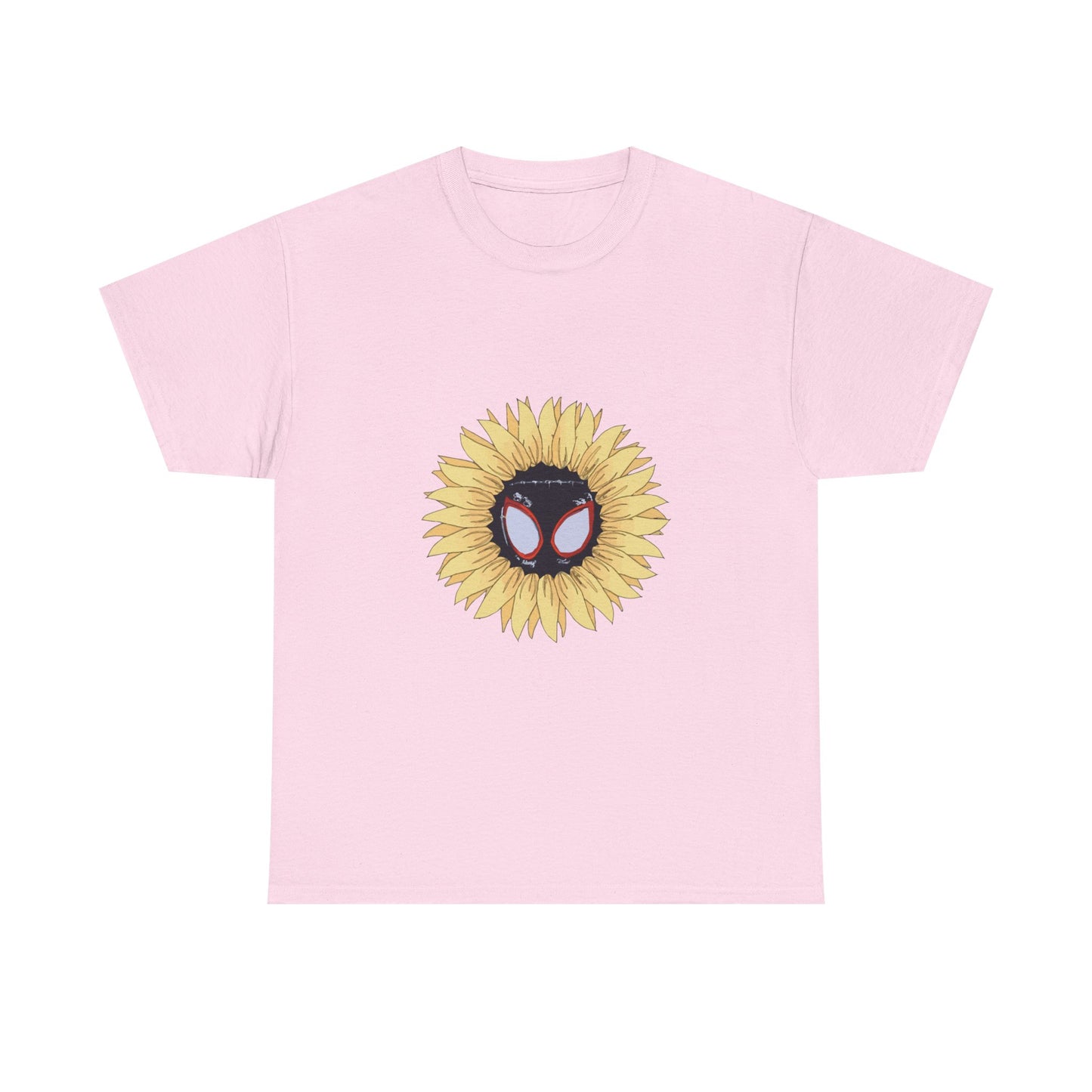 Sunflower Mask Illustration Unisex Heavy cotton Tee Printify