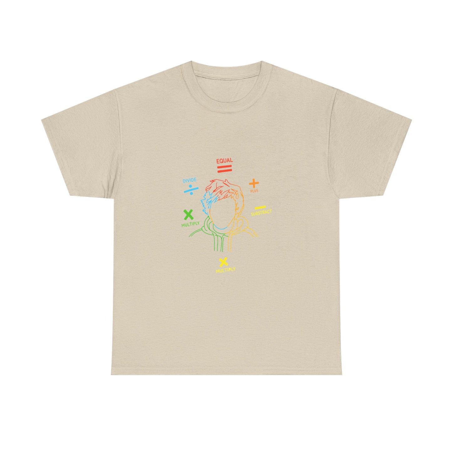 Minimalist Divide Symbol with Brush Unisex Heavy Cotton Tee Printify
