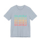 Retro Pop Lines Unisex jersey short sleeve tee Printify