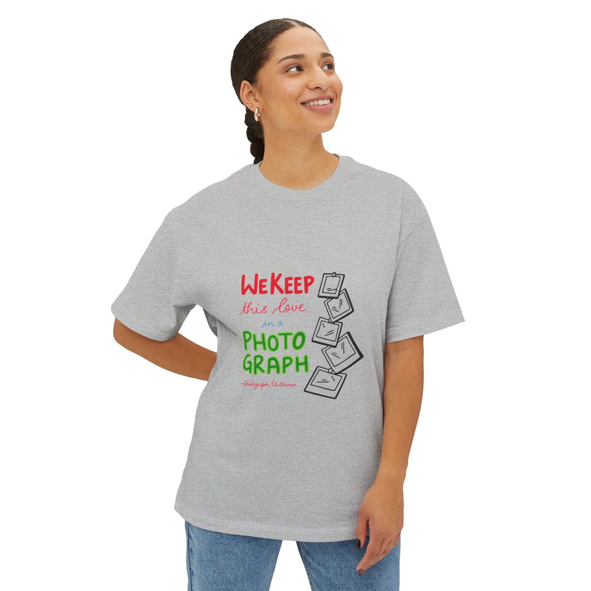 White Paw Print Oversized Boxy Tee Printify