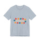 Retro Floral Groove Unisex jersey short sleeve tee Printify