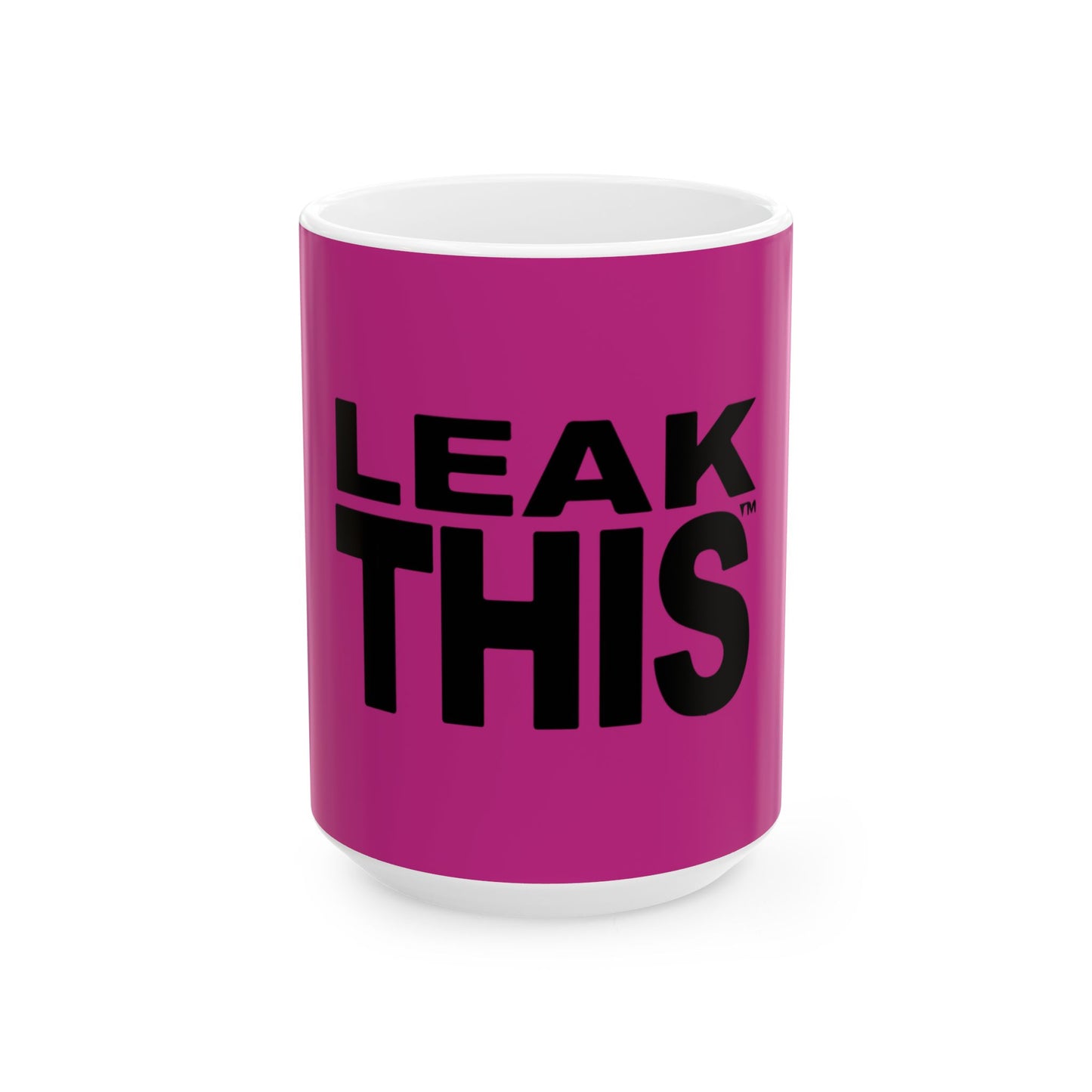 Bold Lettering Ceramic Mug, (11oz, 15oz) - snazzymerch