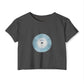 Midnight Vinyl Vibes Women's Festival Crop Top - snazzymerch