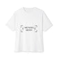 Wings of Silence Unisex Oversized Boxy Tee Printify