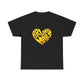 Loud Love Retro Heart Unisex Heavy cotton Tee Printify
