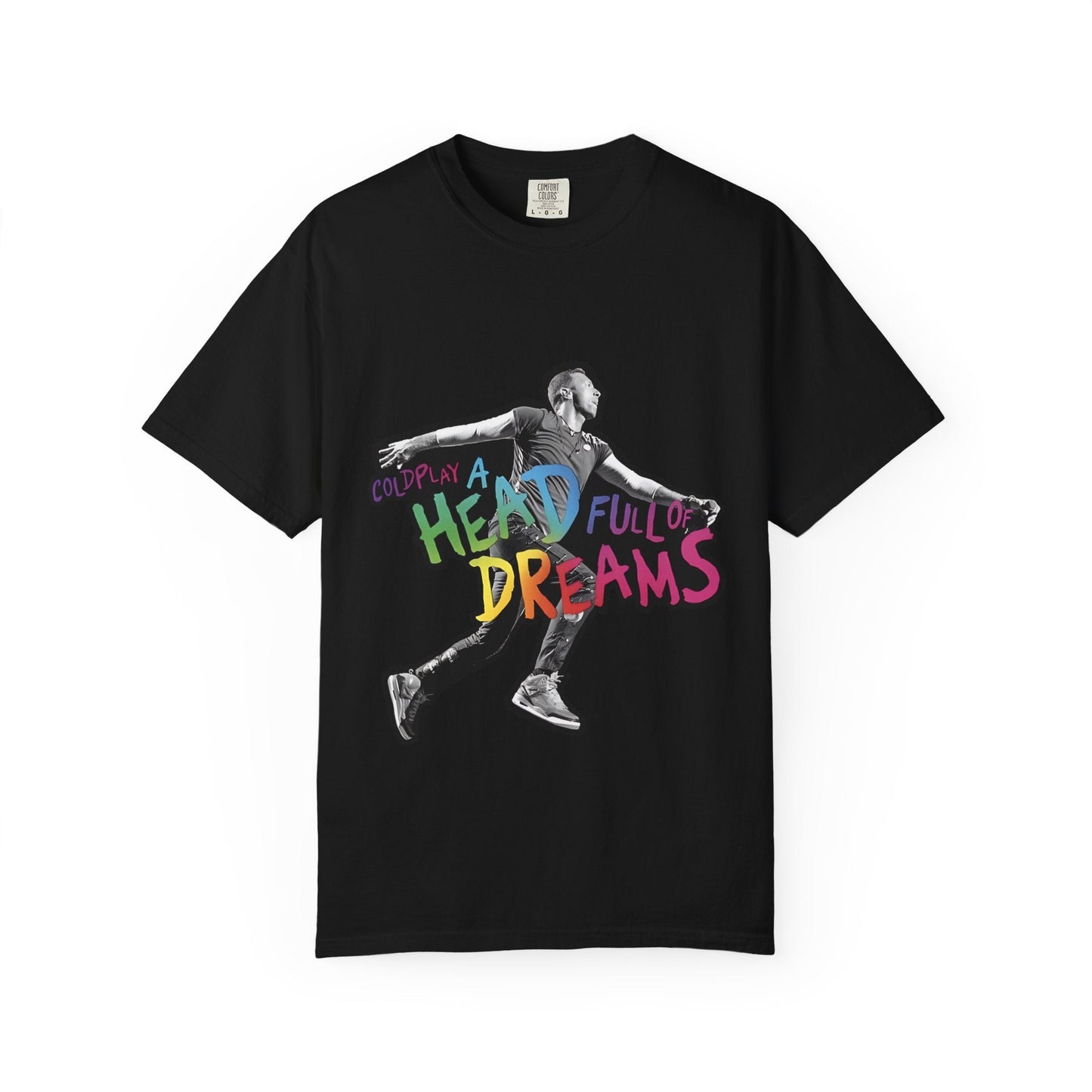 Unisex Garment-Dyed T-Shirt Inspired by Coldplay A Head Full of Dreams Chris Printify