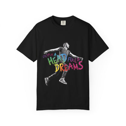 Unisex Garment-Dyed T-Shirt Inspired by Coldplay A Head Full of Dreams Chris Printify