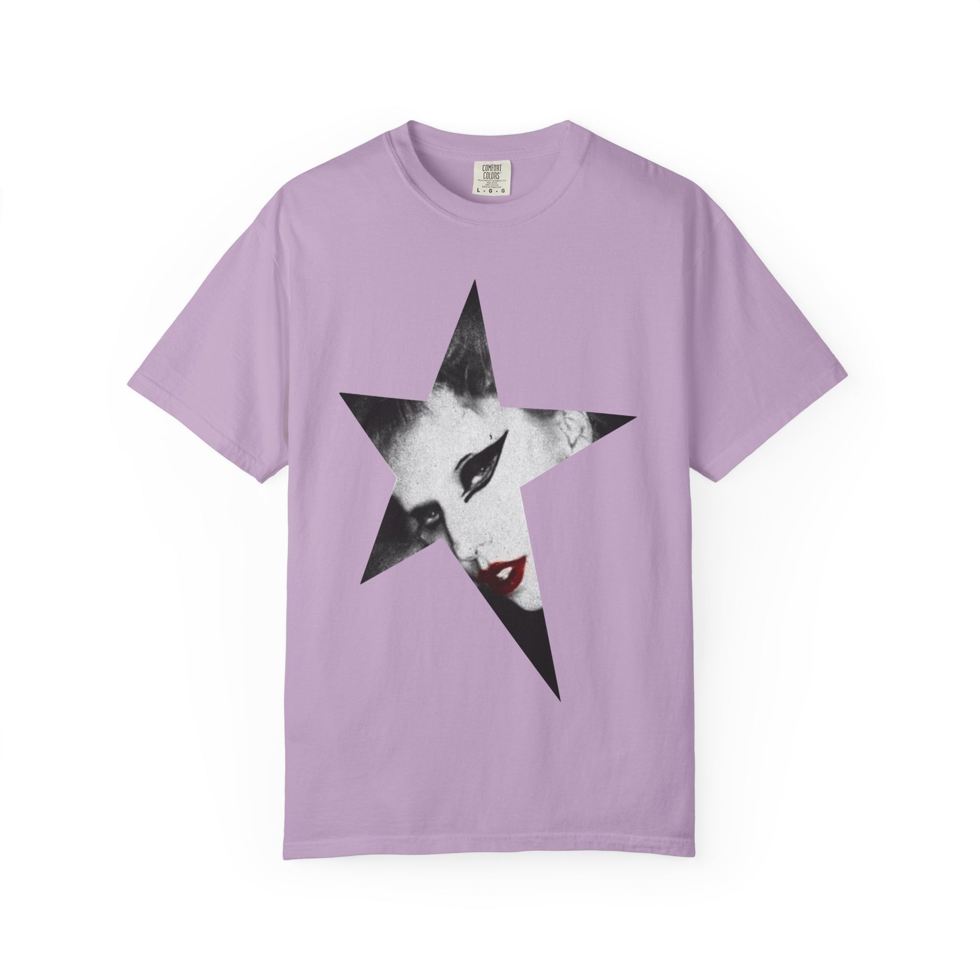 Born This Way Star Face-Unisex Dyed Tshirt Printify