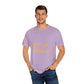 Take Care Gold Script Dyed Tshirt Printify