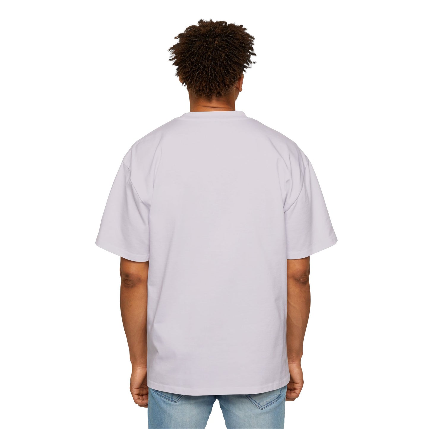 Color Pop Charm Patch Men's Heavy Oversized Tee - snazzymerch