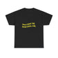 Open Vibes Yellow Script Unisex Heavy cotton Tee Printify