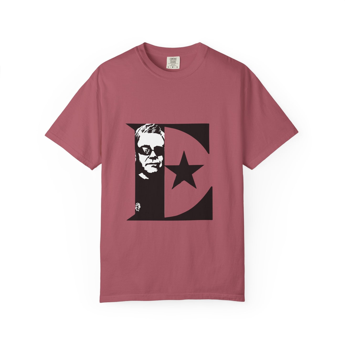 Black & White Portrait Unisex Garment-Dyed T-shirt - snazzymerch
