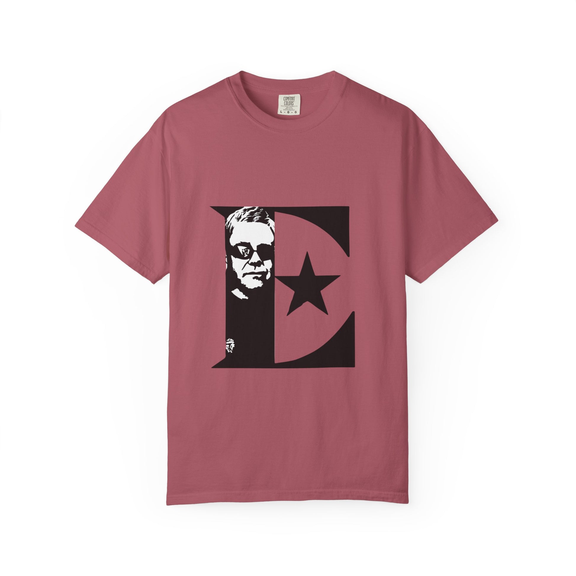 Black & White Portrait Unisex Garment-Dyed T-shirt - snazzymerch