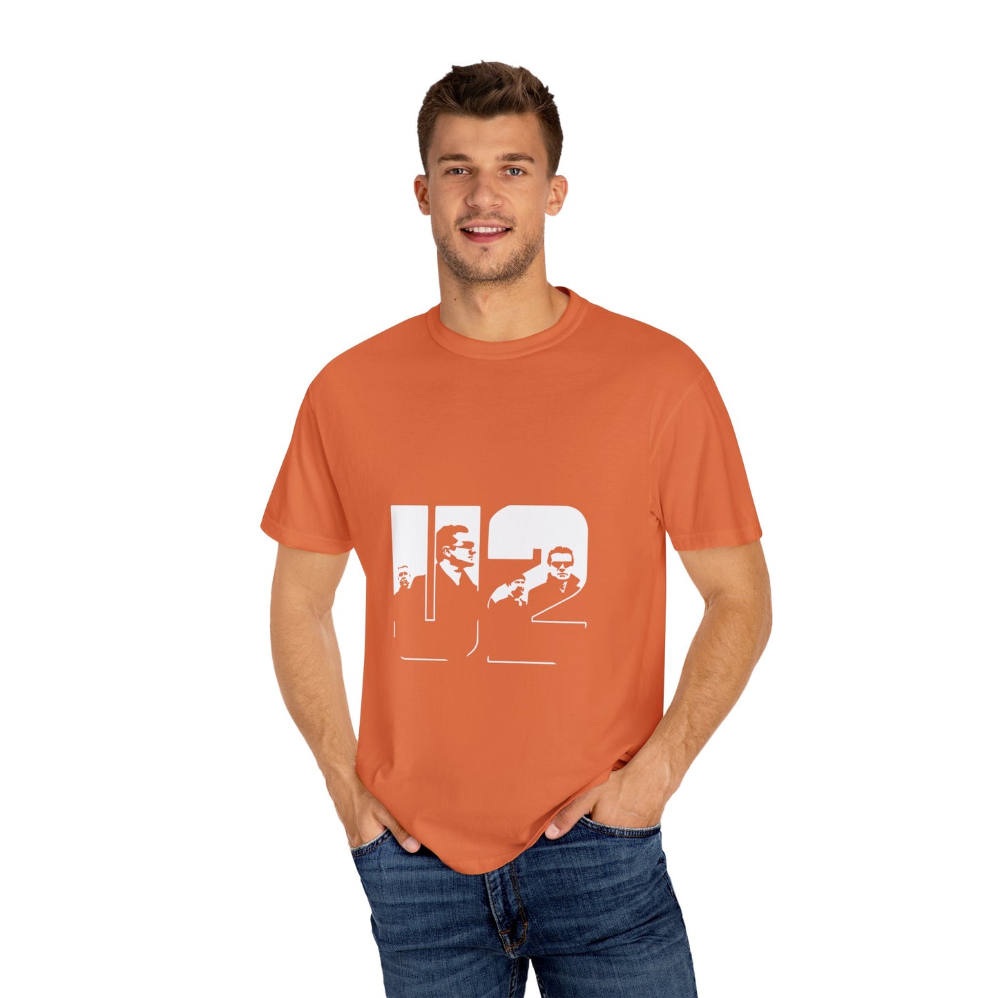 Bold Block Letter Graphic Unisex Garment-Dyed T-shirt - snazzymerch