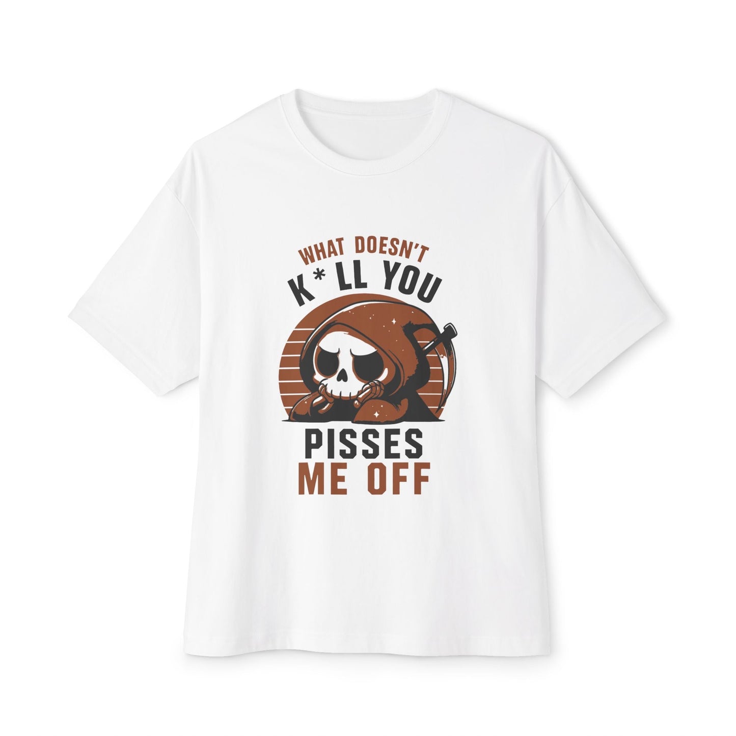 Oversized boxy Tee – Snazzy Piss Me off Edition Printify