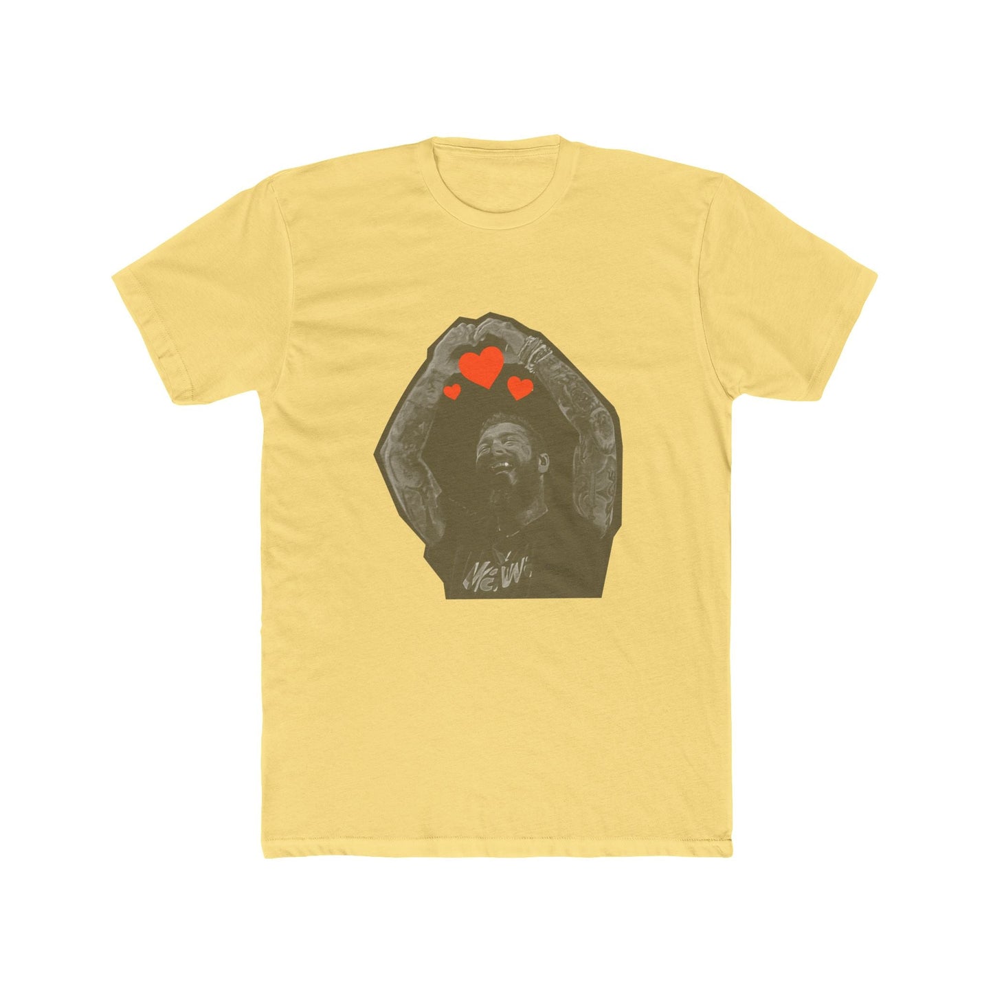 Unisex Cotton Tee – Post Malone Heartfelt Wishes Printify