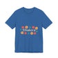 Retro Floral Groove Unisex jersey short sleeve tee Printify