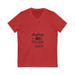 Golden Horizon Unisex Jersey Short Sleeve V-Neck Tee - snazzymerch