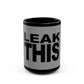 Bold Lettering Black Mug (11oz, 15oz) - snazzymerch