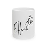 Rainbow Hat Illustration Ceramic Mug, (11oz, 15oz) - snazzymerch
