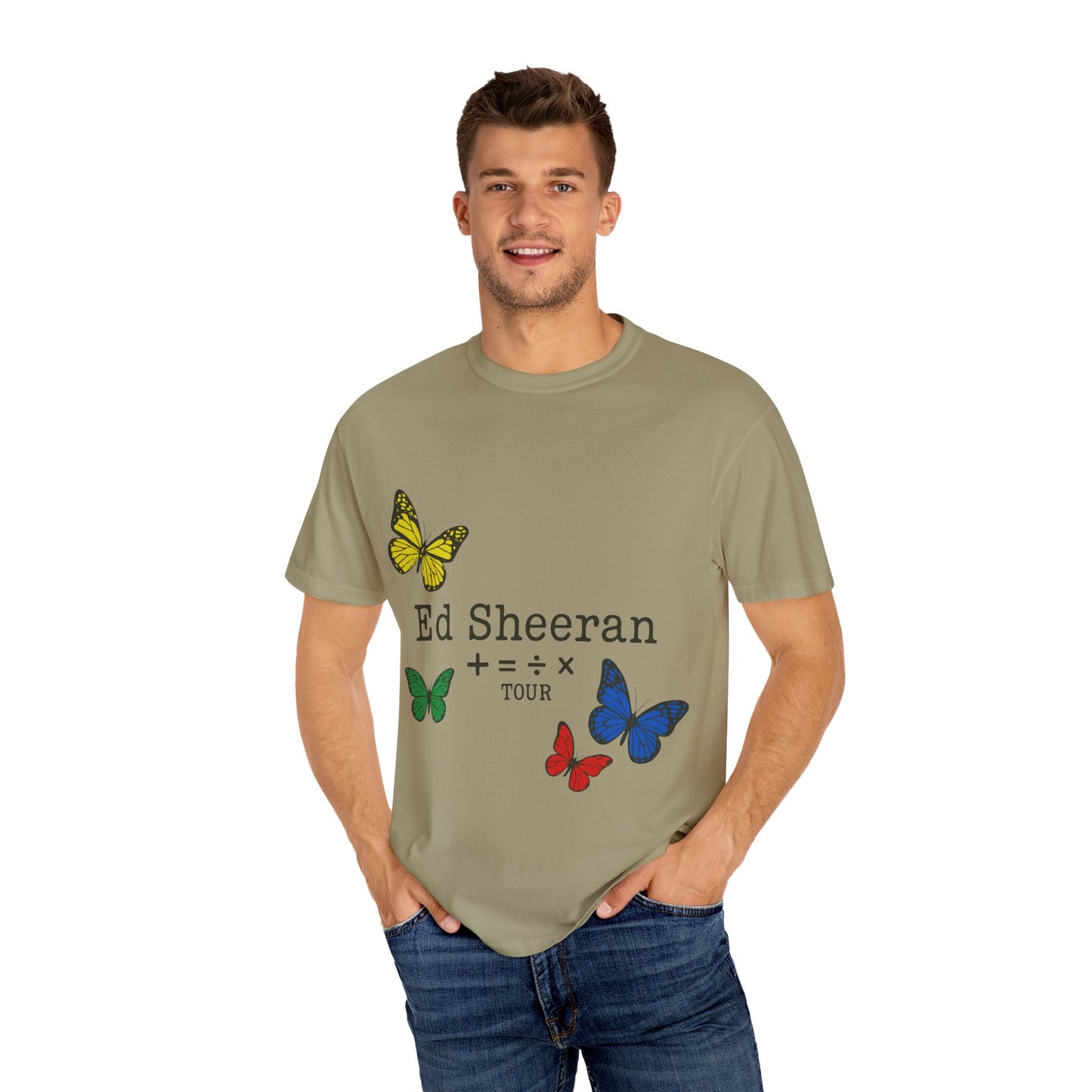 Ed Sheeran Butterfly Dyed T-Shirt | Vintage Fit