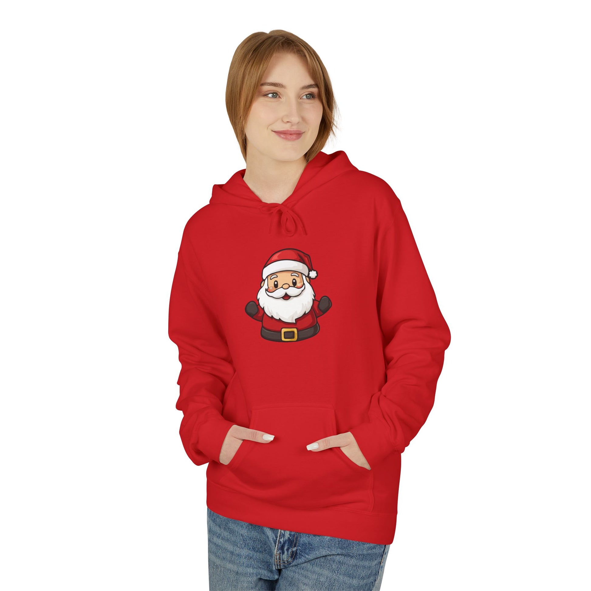 Cute Santa Claus Christmas Hoodie – Holiday Edition Printify
