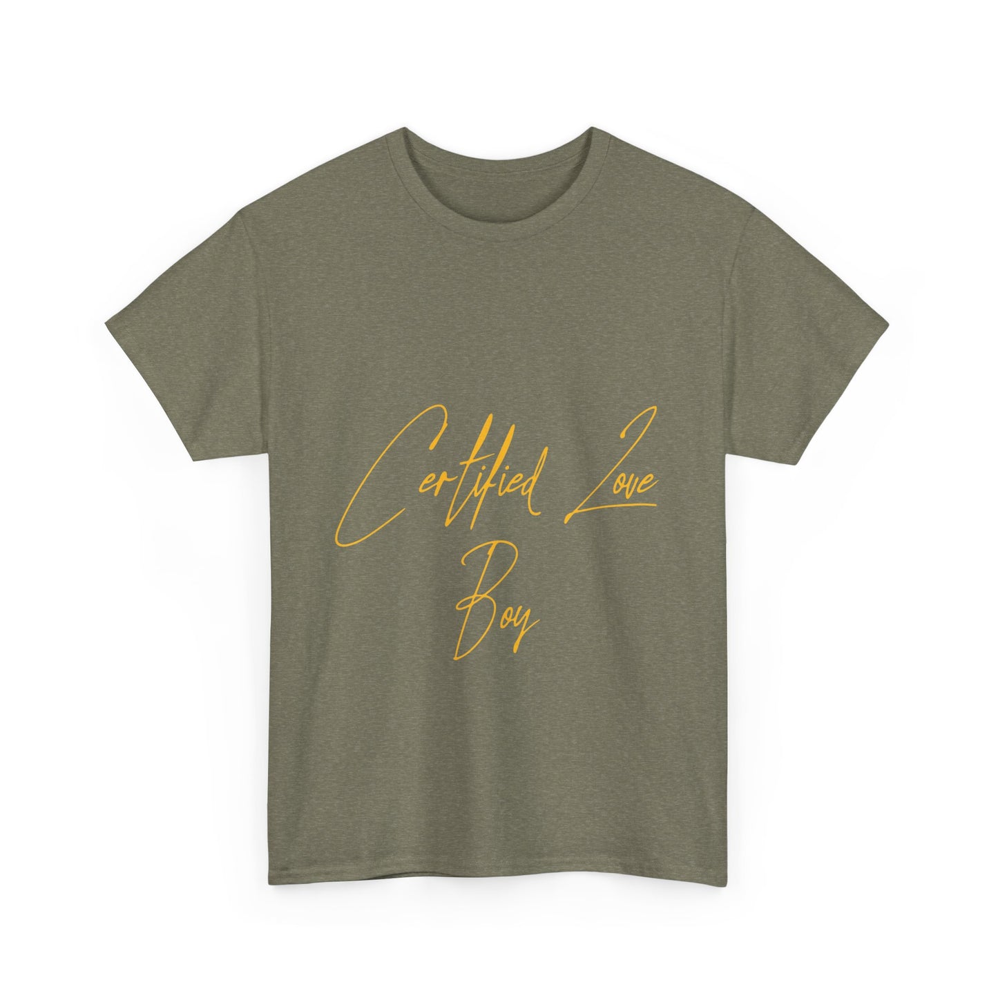 Certified Lover Boy Script Heavy Cotton Tee Printify