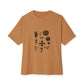 Ocean Wave with Heart Outline Oversized Boxy Tee Printify