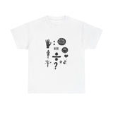 Ocean Wave with Heart Outline Unisex Heavy Cotton Tee Printify