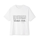 Strong & Brave Unisex Oversized Boxy Tee - snazzymerch