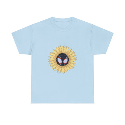 Sunflower Mask Illustration Unisex Heavy cotton Tee Printify