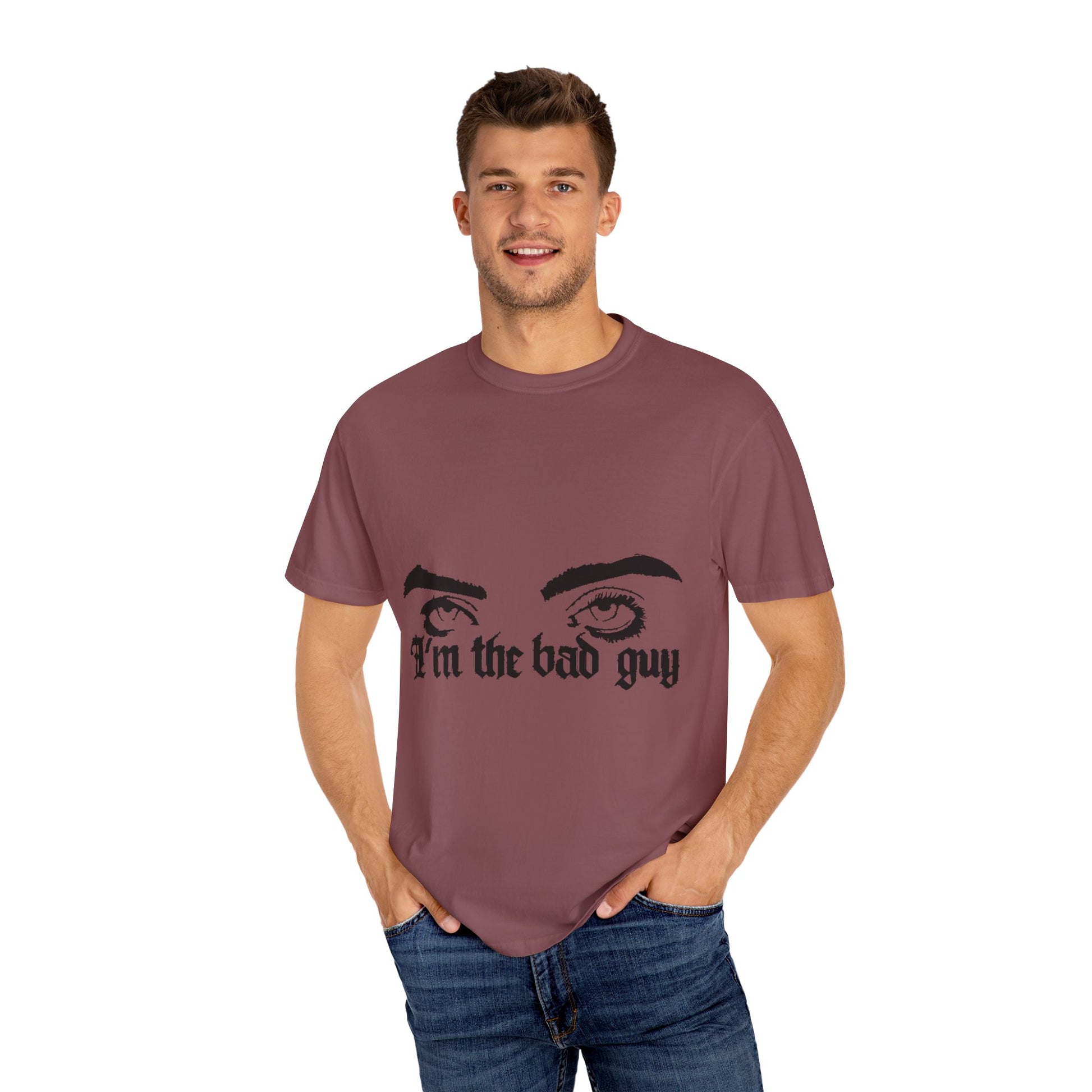 Billie Eilish Inspired Dyed T-shirt – Eyes & Shadows Gothic Edition Printify