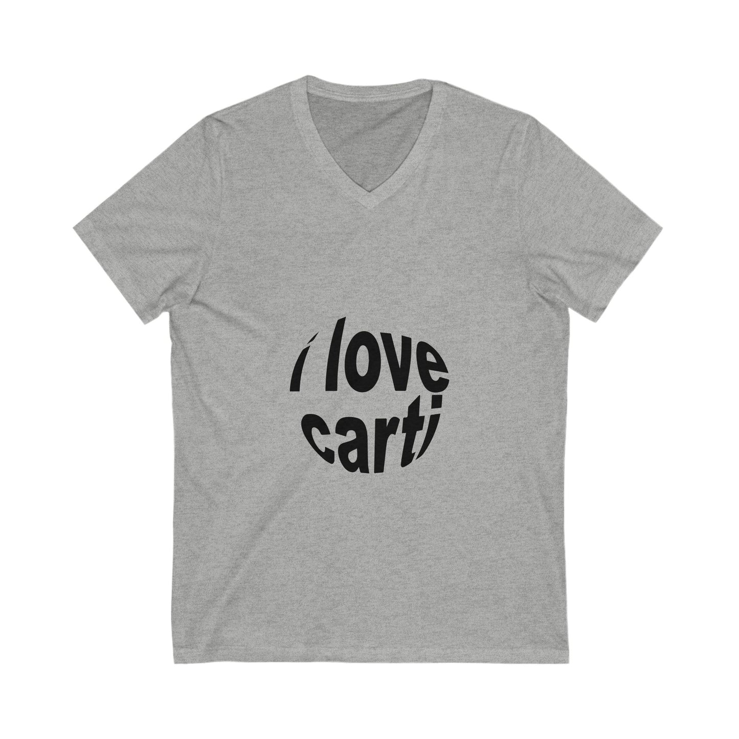 Classic Bold Wordmark Unisex Jersey Short Sleeve V-Neck Tee - snazzymerch