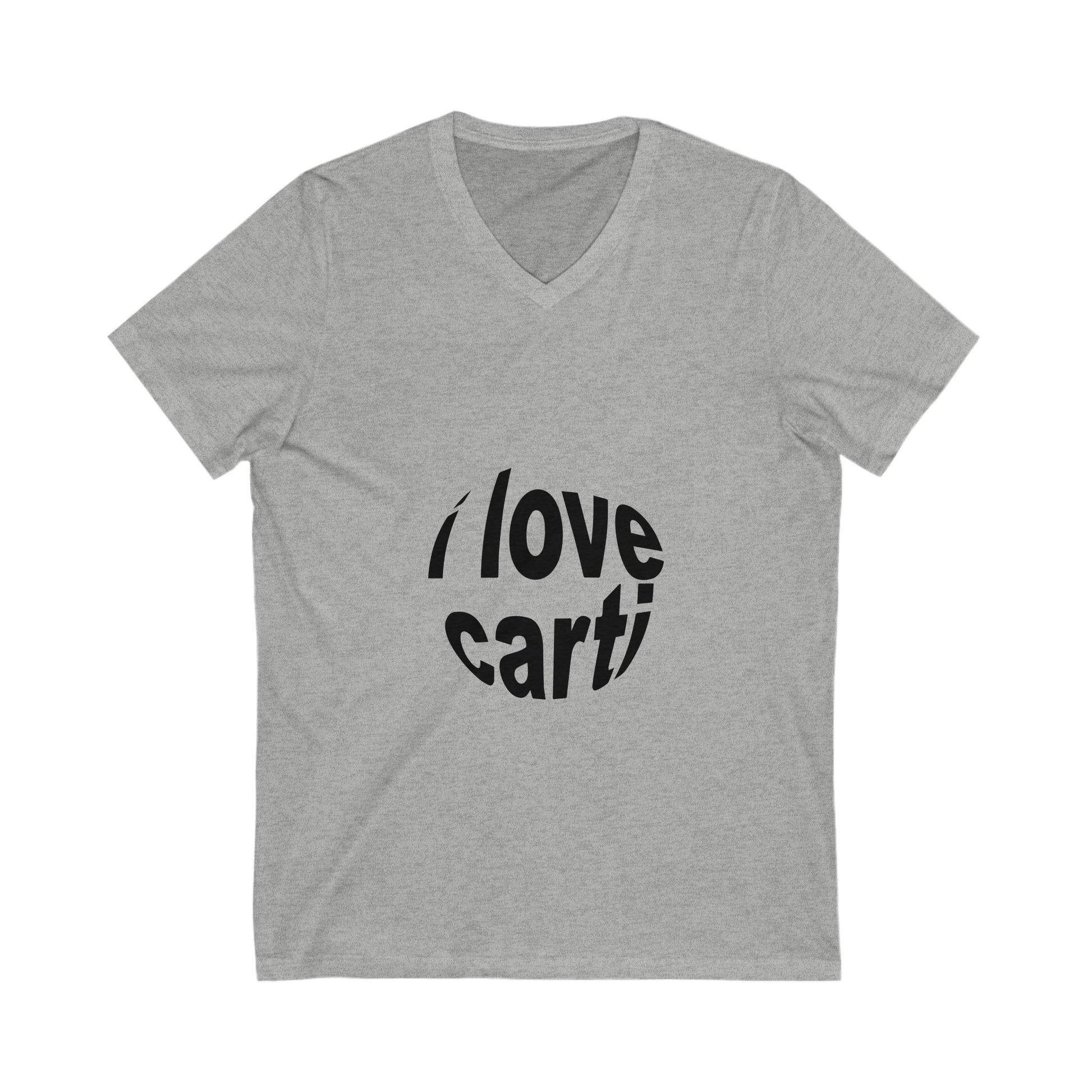 Classic Bold Wordmark Unisex Jersey Short Sleeve V-Neck Tee - snazzymerch