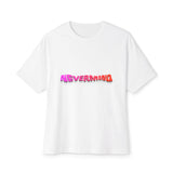 Wavy Groovy Typography Unisex Oversized Boxy Tee - snazzymerch