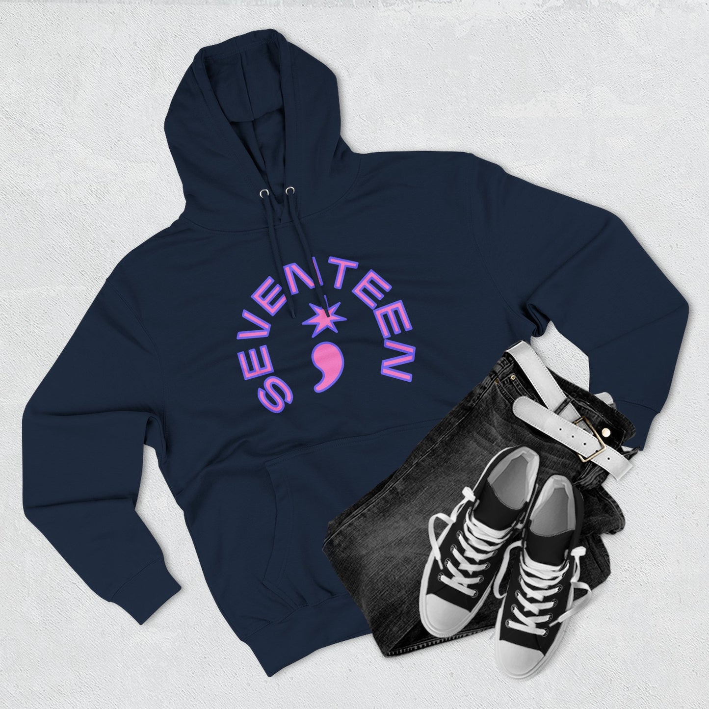 Arc Star Seventeen Three-Panel Fleece Hoodie - snazzymerch