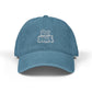 Retro Pink “Stay Weird” Typography Denim Hat (Embroidery) - snazzymerch