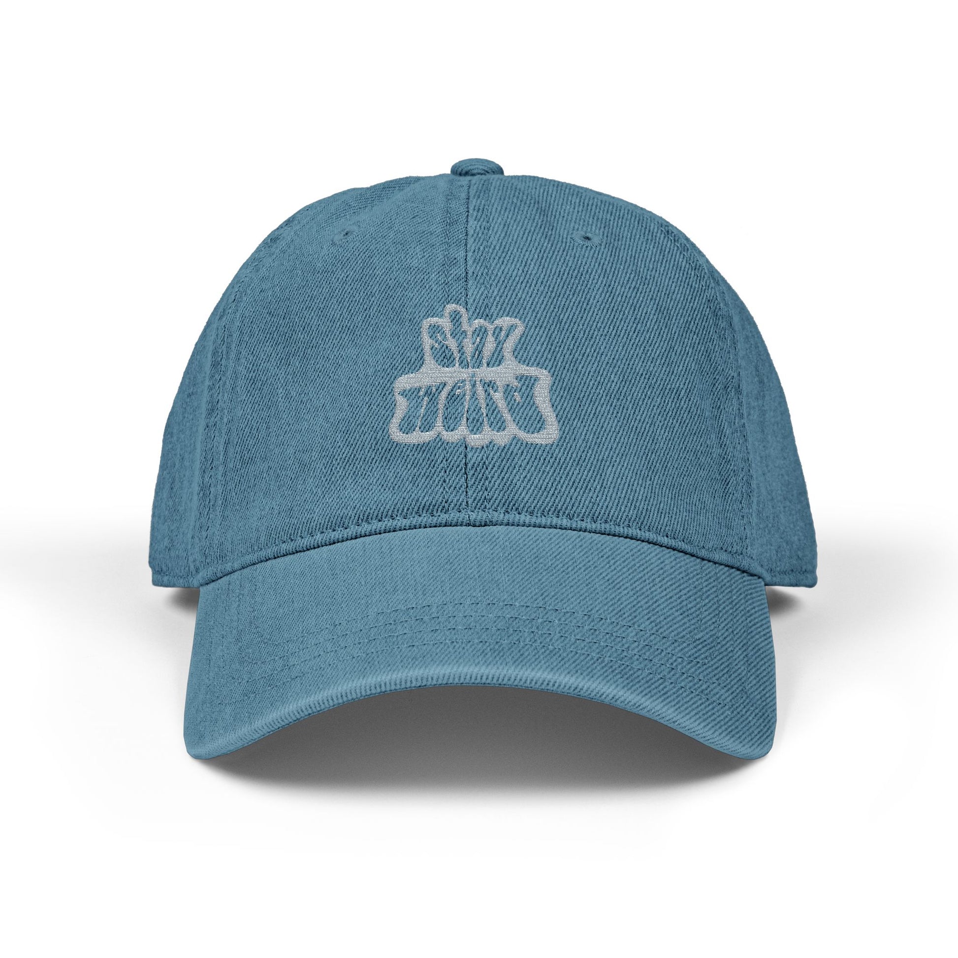 Retro Pink “Stay Weird” Typography Denim Hat (Embroidery) - snazzymerch