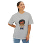 Afro Disco Mood Unisex Oversized Boxy Tee Printify