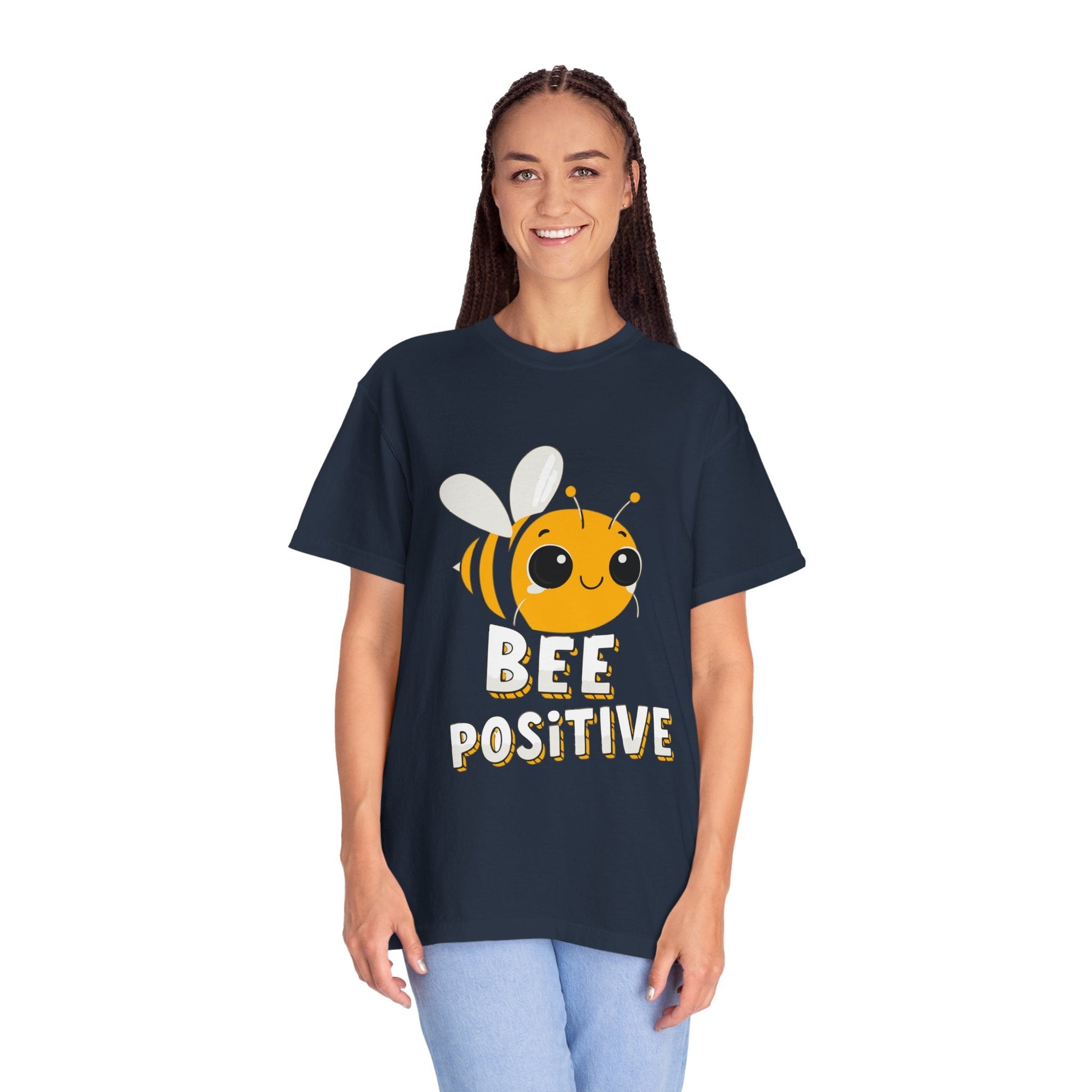 Dyed T-shirt – Snazzy Bee positive Edition Printify