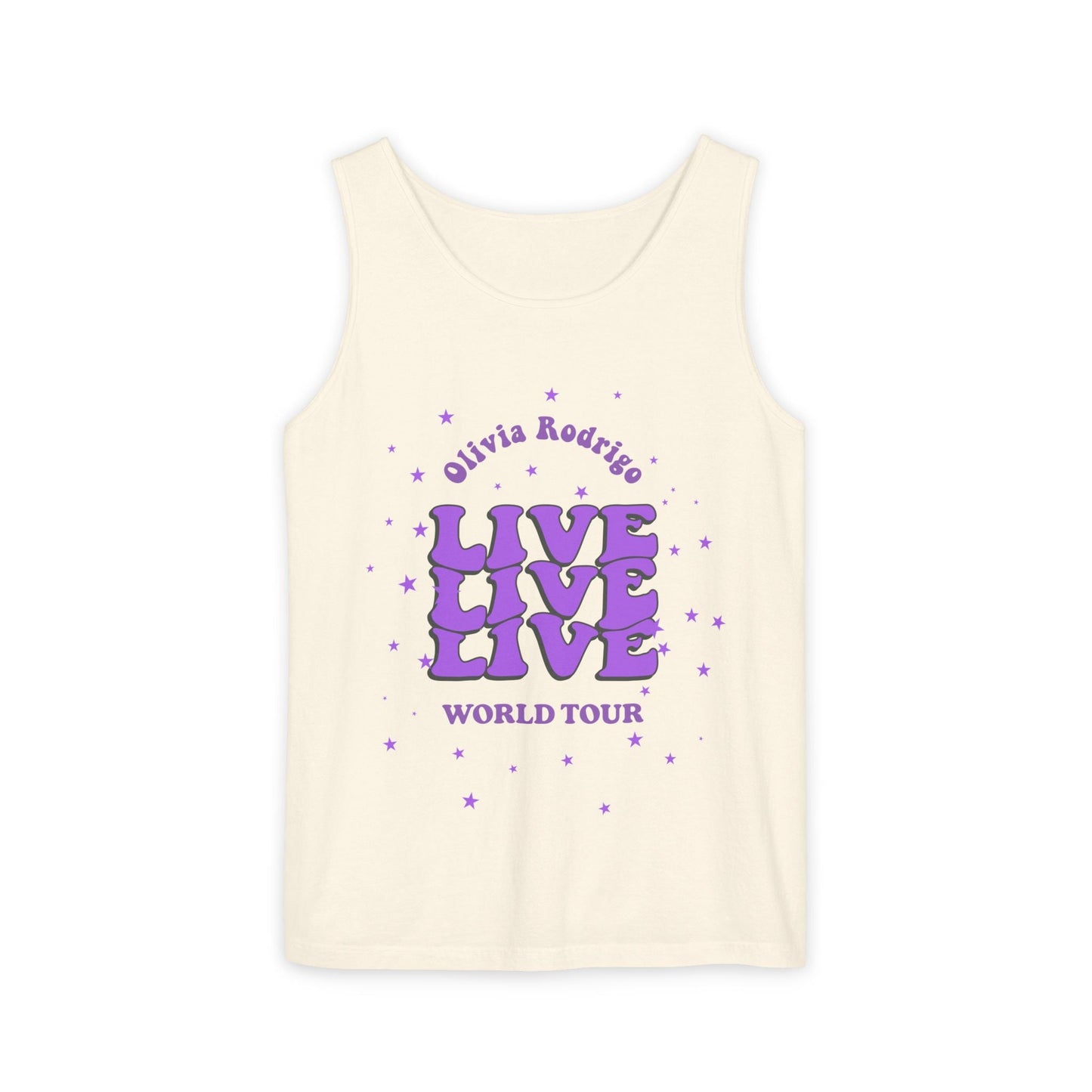 Olivia Rodrigo Live World Tour-Dyed Tank Top Printify