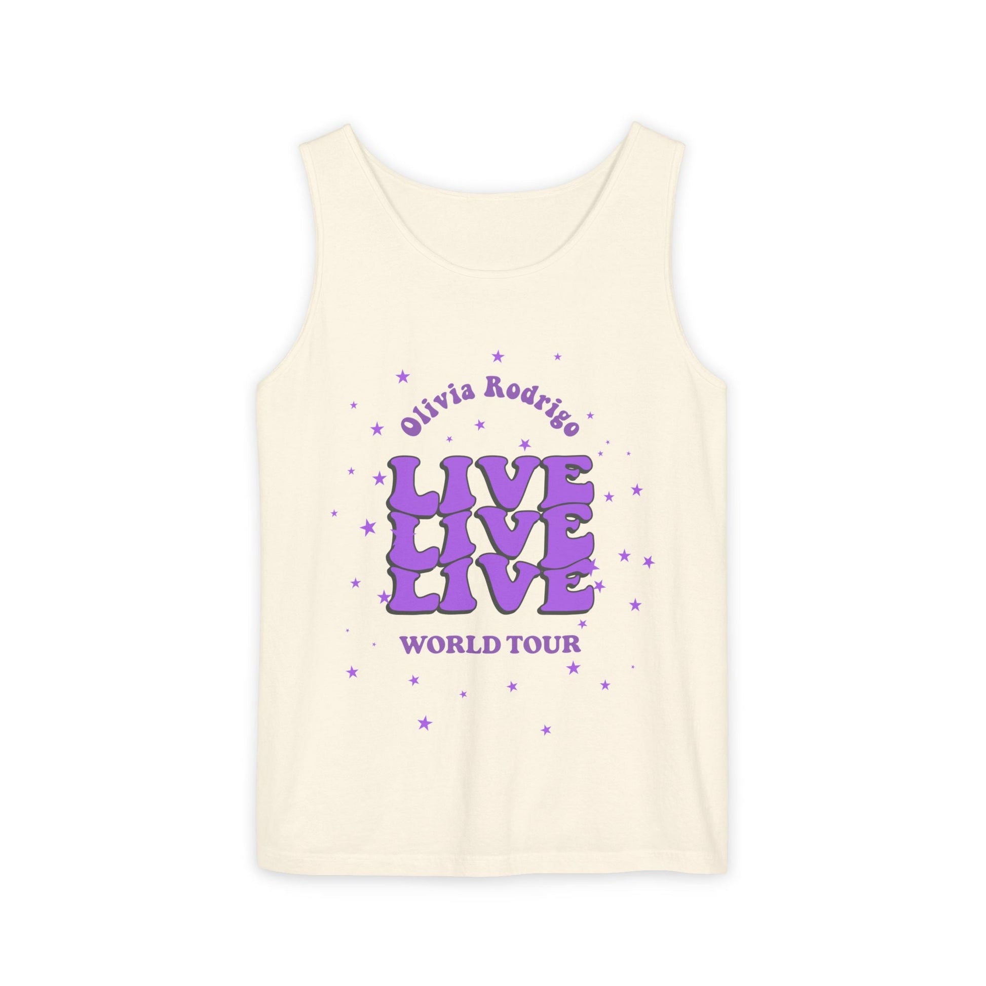 Olivia Rodrigo Live World Tour-Dyed Tank Top Printify