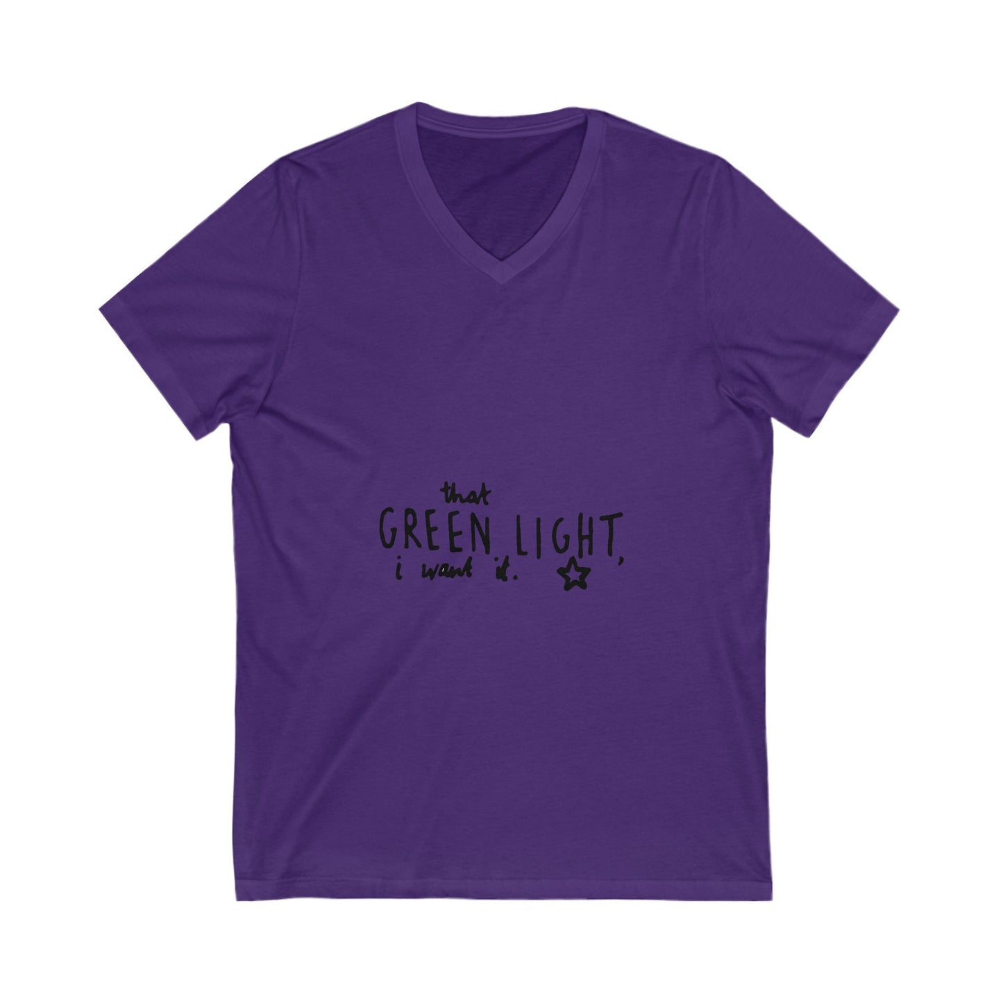 Cosmic Bloom Unisex Jersey Short Sleeve V-Neck Tee - snazzymerch