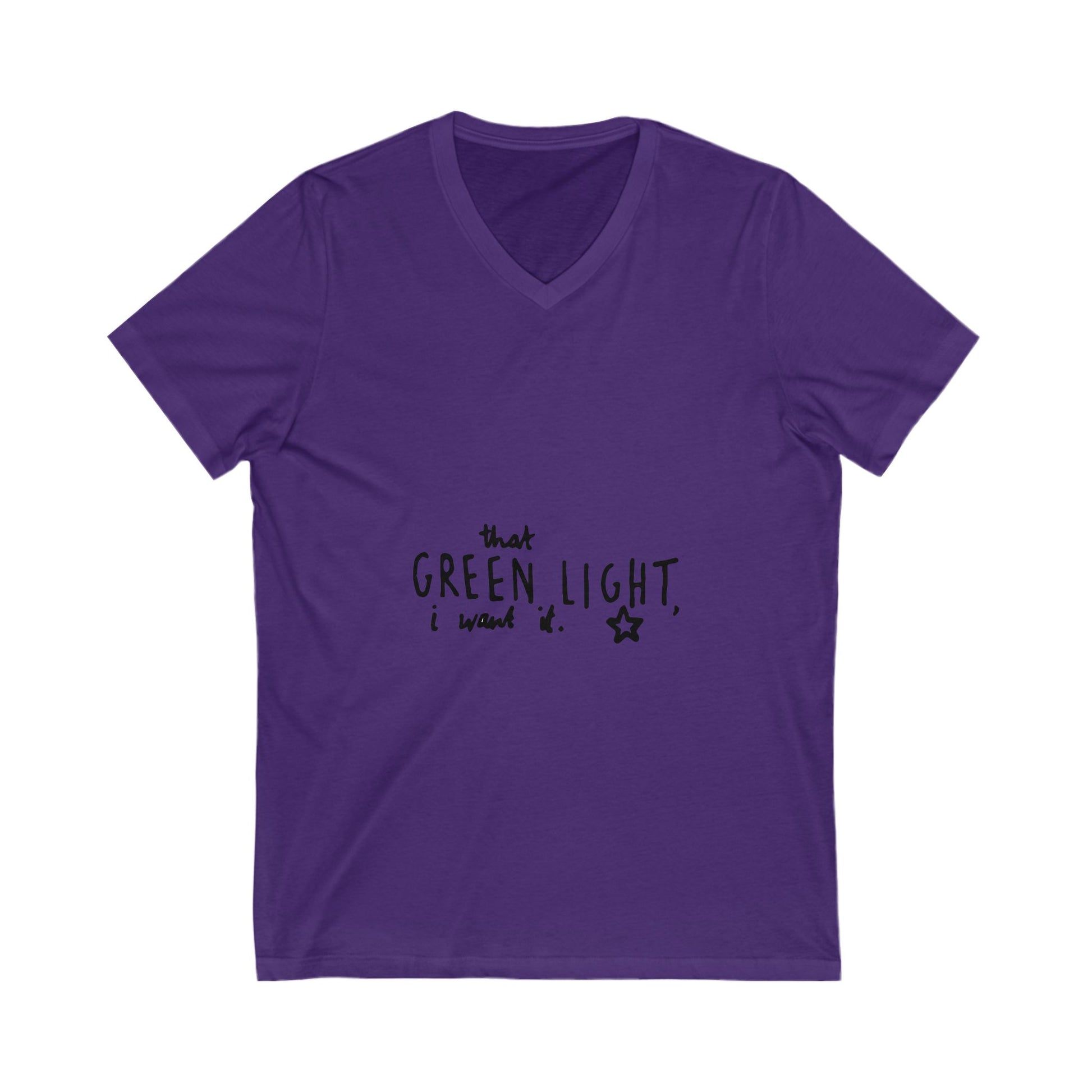 Cosmic Bloom Unisex Jersey Short Sleeve V-Neck Tee - snazzymerch